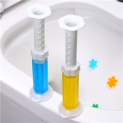 Гель-дозатор освежающий антибактериальный для унитаза, 1 шт. (40 мл. = 12 порций)