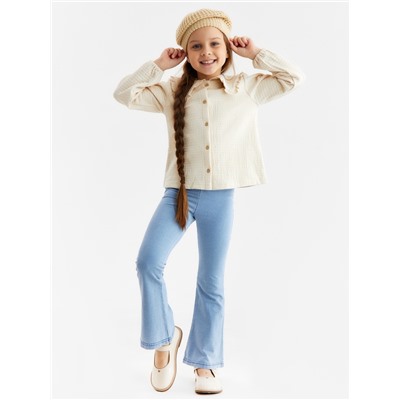 Брюки детские KAFTAN, размер 34 (122-128 см), голубые