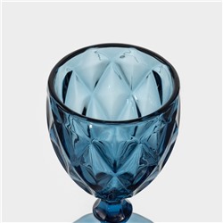 Бокал для вина Magistro «Круиз», 250 мл, 8×15.3 см, стекло, синий