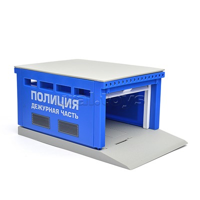 Модель пластик Гараж Полиция 20,5 см, ВАЗ 2106, син, коробка