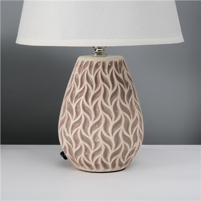 Настольная лампа с абажуром RISALUX «Риволи», Е14, 40 Вт, 22×22×34.8 см