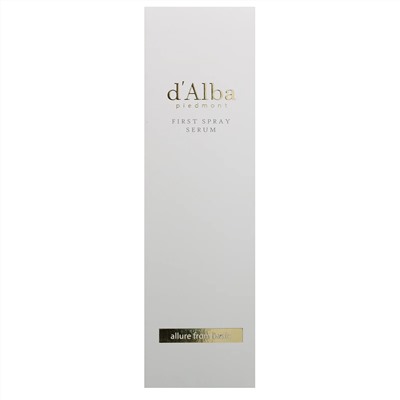 d'Alba, спрей-сыворотка с белым трюфелем, 100 мл (3,38 унции)