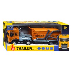 Машина "Трейлер" (свет, звук) в коробке