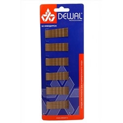 Dewal Невидимки для волос волна 3011B-2, 50 мм, бронза, 60 шт. KRISTALLER, 1111904