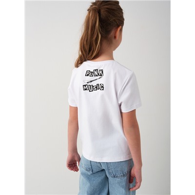 Фуфайка трикотажная для девочек (футболка)