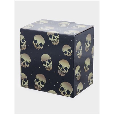 Пивная кружка «Череп. Хэллоуин», 350 мл, стекло, прозрачная