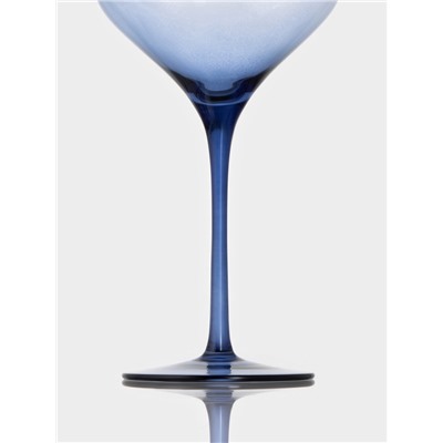 Бокал для вина Magistro «Иллюзия», 540 мл, 10×24 см, стекло, прозрачный, синий
