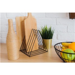 Подставка под разделочные доски Доляна «Лофт», 26×18×21, чёрная