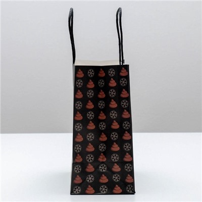 Пакет подарочный новогодний «Кто плохо себя вёл», 22×22×11 см