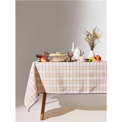 Скатерть «Этель» Bright cage, 149×220 см, 100% хлопок, рогожка 186 г/м²