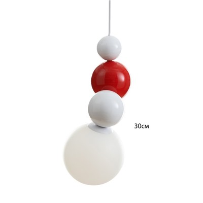 Светильник «Луиджи» LED 7 Вт 3000-6000К бело-красный 12×29-129 см