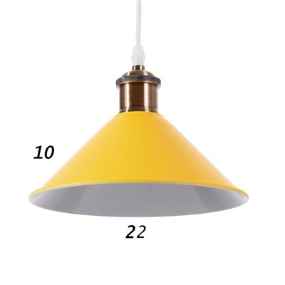 Светильник BayerLux 1244/1YL E27 40 Вт желтый 22×22×8.5-108 см