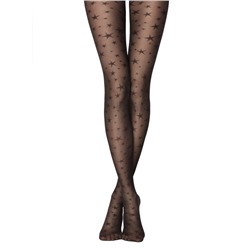 CONTE ETOILE Колготки женские с имитацией мелкой сетки и рисунком "звезды"