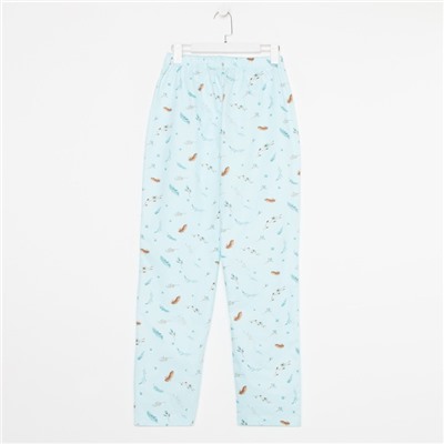Брюки домашние женские KAFTAN Light, размер 40-42, голубые