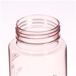 Бутылка для воды SPORT, 550 мл, 20.5×7×4.8 см, розовая