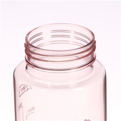 Бутылка для воды SPORT, 550 мл, 20.5×7×4.8 см, розовая