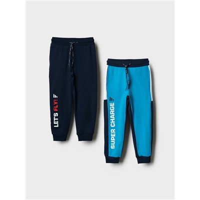 Брюки трикотажные для мальчиков, 2 пары в комплекте