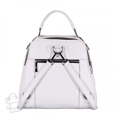 Рюкзак женский кожаный 99451 white Velina Fabbiano-Safenta/30