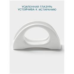 Салфетница Hanna Knövell, 11.3 см, h=6.2 см, фарфор, белая