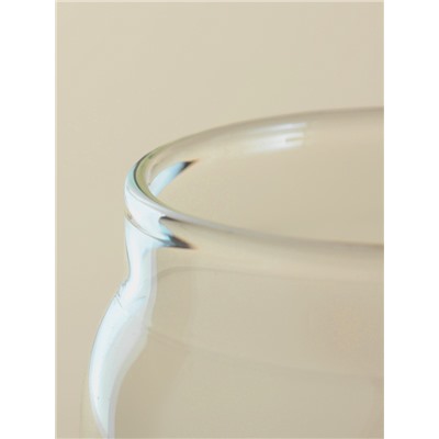 Баночка для мёда SL Home «Южная акация», 450 мл, 9×13.5 см, с крышкой и ложкой, стекло, прозрачная