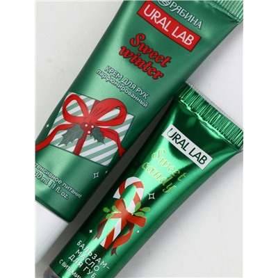 Новогодний подарочный набор косметики Winter Magic Stories: крем для рук и бальзам для губ, URAL LAB