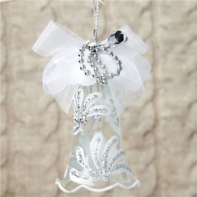 Ёлочная игрушка «Хрустальный колокольчик» h=8.2 см