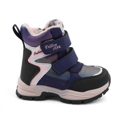 Ботинки мембранные на меху В6673-12 синие