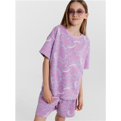 КОМПЛЕКТ ДЛЯ ДЕВОЧЕК (БЛУЗА, ШОРТЫ) 197728