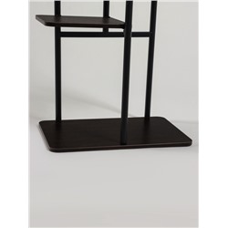 Подставка для цветов Greengo, 5 полок, 36×23×94 см, напольная, каркас металл, полки МДФ, чёрная