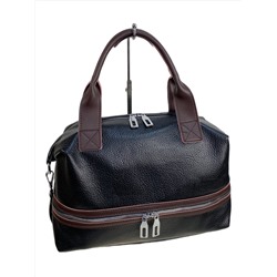 Женская сумка из натуральной кожи, цвет  черный