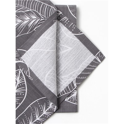 Набор салфеток с декоративными кольцами «Этель» Ease, 40×40 см - 2 шт., 100% хлопок, репс