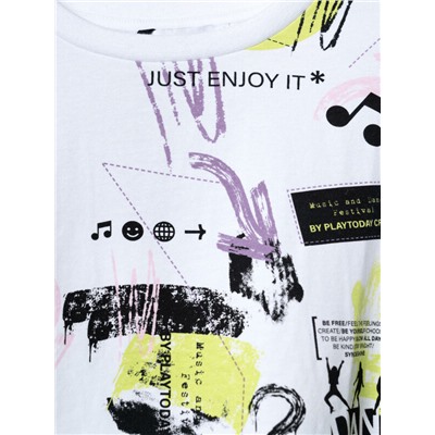 Фуфайка трикотажная для девочек (футболка)