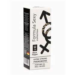 Парфюмерное масло женское с феромонами Formula Sexy Collection Black Pepper U108, 8 мл (по мотивам Black Pepper & Amber, Neroli (Zielinski & Rozen)