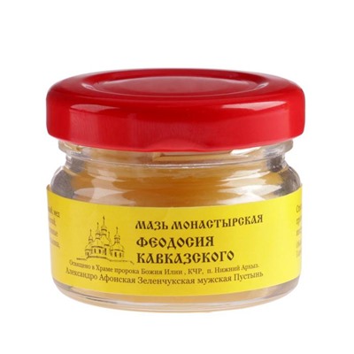 Мазь «Монастырская Феодосия Кавказского» от головной боли, «Бизорюк», 25 мл