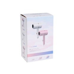 Фен LF-23, 800 Вт, 2 скорости, складная ручка, розово-сиреневый