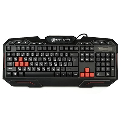 Клавиатура Dialog KGK-11U Gan-Kata мембранная игровая USB (black)
