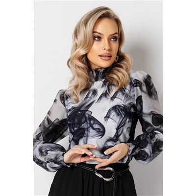 Блузка женская  7046/22/Серый, черный