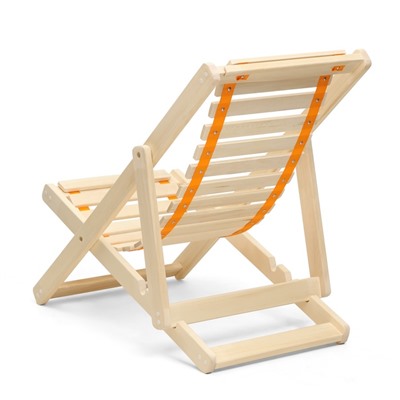 Шезлонг деревянный, складной, липа
