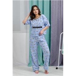 Костюм женский 8435 (Глаза на голубом)