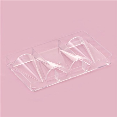 Форма для конфет и шоколада «Большой конус», 20×12×2.5 см, 4 ячейки 8×5×2.2 см, прозрачная