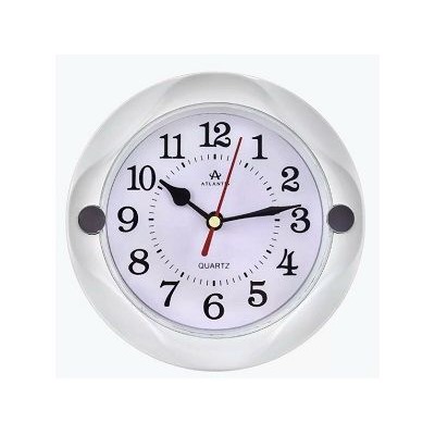 Часы настенные + подставка 158x38x158мм белый Atlantis TLD-5994T white