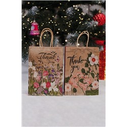 Набор крафт-пакетов подарочных 2 шт НАТАЛИ, 1218134