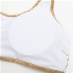 Купальник раздельный с завязками женский MINAKU, бежевый размер 46