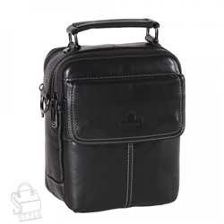 Сумка мужская кожаная 22666Z black Zinimsk