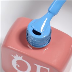 Гель лак для ногтей, однотонный, трехфазный, 10 мл, LED/UV, голубой (254)