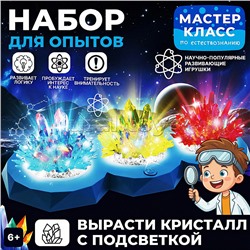 Набор для опытов "Вырасти кристалл  с подсветкой"