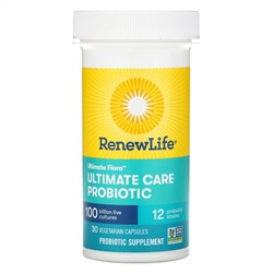 Renew Life, Ultimate Flora, Ultimate Care Probiotic, 30 Vegetarian Capsules