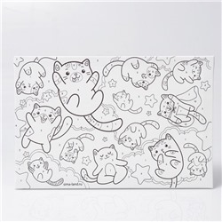 Картина по номерам для детей «Парящие котята», 20×30 см