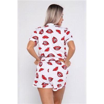 Пижама с шортами 908 Губы НАТАЛИ, 1182887