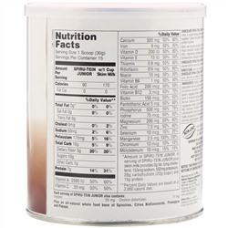 Nature's Plus, Spiru-Tein Junior, смесь для приготовления питательных густых коктейлей, шоколад, 450 г (1 фунт)